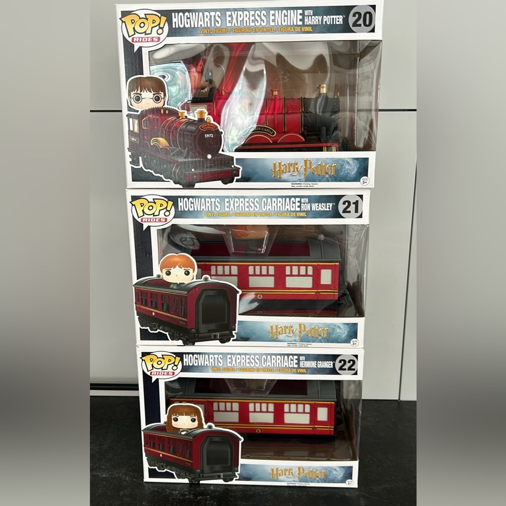 New Funko Pop Rides Harry Potter Hogwarts Express Train Set #20 #21 #22